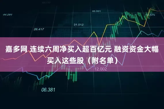 嘉多网 连续六周净买入超百亿元 融资资金大幅买入这些股（附名单）